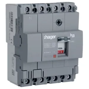 MCCB h3 x160 TM 4x100A 18kA