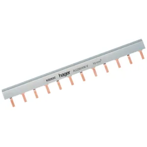 Insulated busbar 2P prong 10mm-  24M