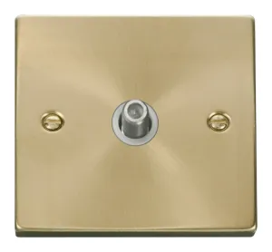 1 Gang Satellite Socket Outlet - White