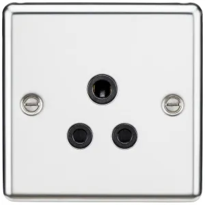 5A Unswitched Socket - Polished Chrome Finish with