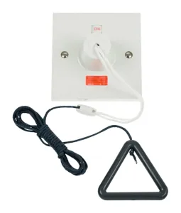 45A DP Pull-cord Switch with Grey Bangle