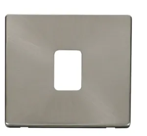 20A DP Switch Cover Plate - Brushed Stainless