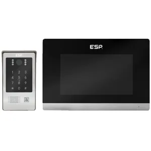 Aperta IP PoE Single Way Kit with Switch Black