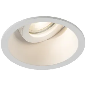 Dipa Single Tilt Round Anti-Glare Downlight White