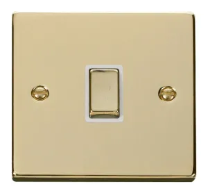 20A 1 Gang DP 'Ingot' Switch - White
