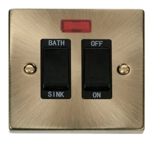 20A DP Sink/Bath Switch - Black