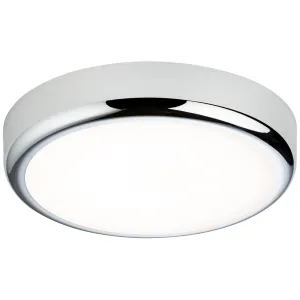 230V IP65 9W CCT Adjustable LED Bulkhead C/W Chrom