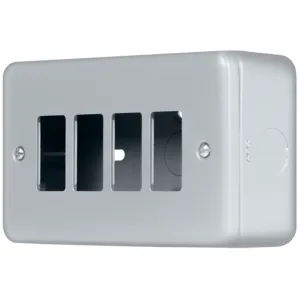 METAL CLAD PRO 4 GANG GRIDPRO FRONT PLATE