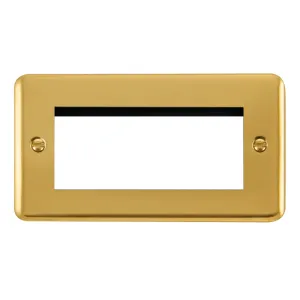 2 Gang New Media- Unfurnished Plate - 4 Apertures