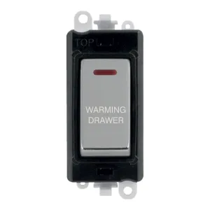 20AX Double Pole Switch With LED Module - Black -