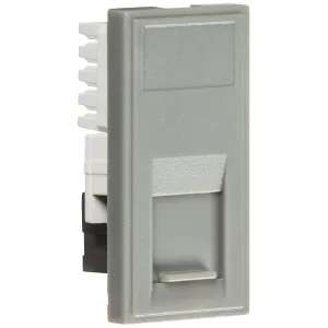 UTP CAT6 RJ45 Outlet Module 25 x 50mm - Grey