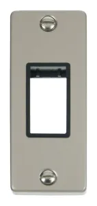 Single Architrave Plate & Aperture - Black