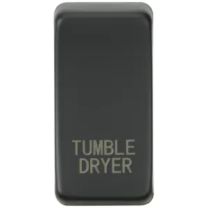 Switch cover "marked TUMBLE DRYER" - anthracite