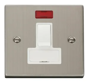 13A Fused Switched Connection Unit With Neon - Whi