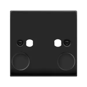 VP MB 2 GANG DOUBLE DIMMER PLATE & KNOBS