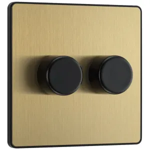 EVOLVE SATIN BRASS (BLACK) TRAILING EDGE LED 200W