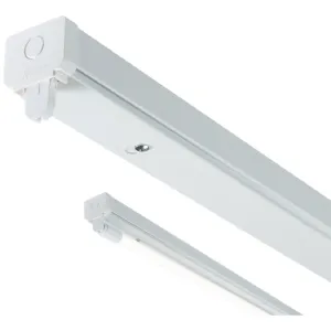 230V T8 Single LED-Ready Batten Fitting 1225mm (4f