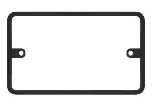 2GANG GASKET BLACK