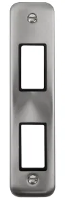 2 Gang MiniGrid Unfurnished Architrave Plate - 2 A