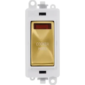 20AX Double Pole Switch With Neon Module - Polar W