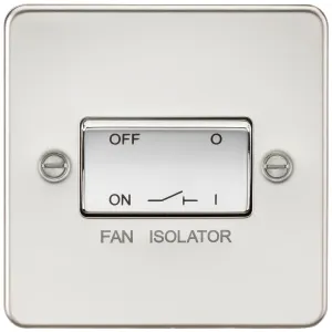 10A Fan Isolator Switch - Polished Chrome