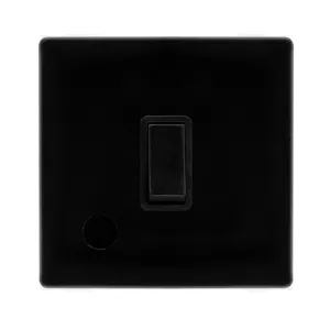 20A DOUBLE POLE SWITCH WITH FLEX OUTLET - METAL BL