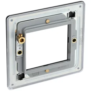SCREWLESS FLATPLATE MATT BLACK DOUBLE SQUARE FRONT