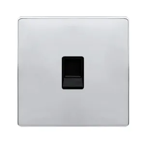 SINGLE RJ11 (IRISH/US) OUTLET - POLISHED CHROME CO