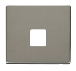 Single Telephone Socket Cover Plate - Stainless St