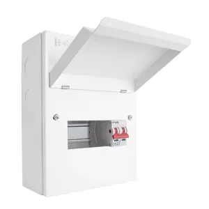 6 Way Consumer Unit with 100A Mains Switch (4 Free