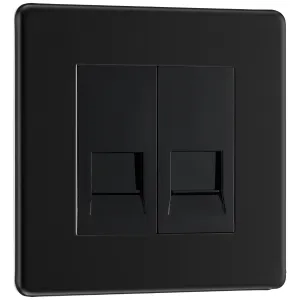 SCREWLESS FLATPLATE MATT BLACK DOUBLE MASTER TELEP