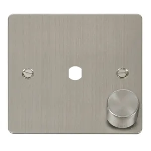 FPSS 1 GANG DOUBLE DIMMER PLATE & KNOBS