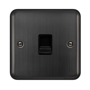 SINGLE TELEPHONE MASTER OUTLET - MATT BRONZE - BLA