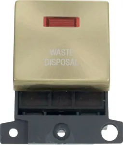 20A DP INGT SW+NEON SB "WASTE DISPOSAL"