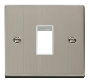 1 Gang Plate Single Aperture - White