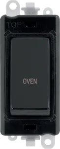 20AX Double Pole Switch Module - Black - Matt Blac