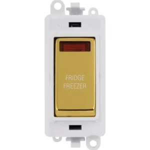 20AX Double Pole Switch With Neon Module - Polar W