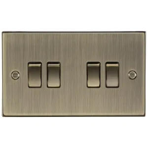10AX 4G 2-way Plate Switch - Antique Brass