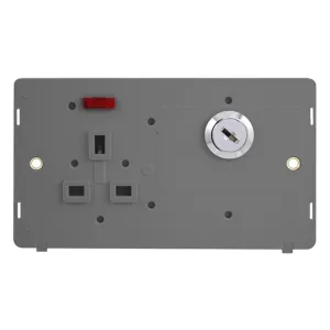 13A Ingot 1 Gang Double Pole Key Lockable Switched