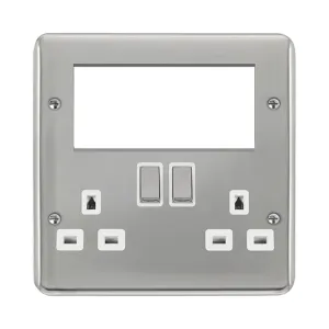 2 GANG 3 PIN SAFETY SHUTTER SWITCHED SOCKET WITH Q