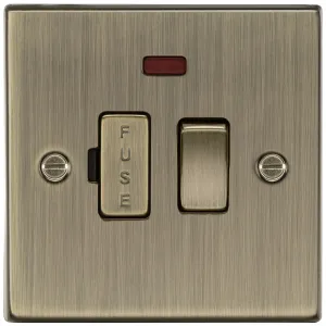 13A Switched Fused Spur Unit with Neon - Antique B