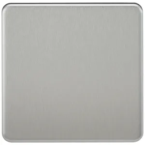 1G Blanking Plate - Brushed Chrome