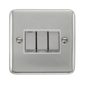 10AX Ingot 3 Gang 2 Way Plate Switch