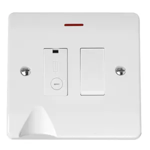 13A SWITCHED FUSED CONNECTION UNIT WITH LED - WITH
