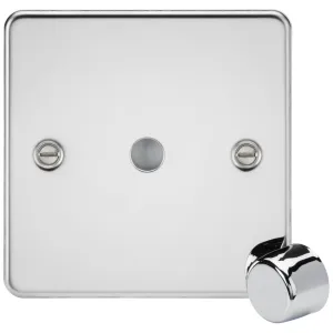 1G Dimmer Plate with Matching Metal Dimmer Cap - P