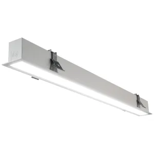 CONTOUR WHITE RAL 9016 RECESSED LINEAR 1160MM 1200