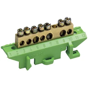 Brass terminal, 4x10mm-  3x16mm-,Earth