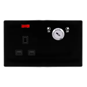 13A 2G RF SMART SOCKET DEFINITY MW BK