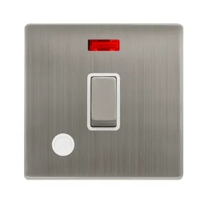 20A INGOT DOUBLE POLE SWITCH WITH NEON & FLEX OUTL