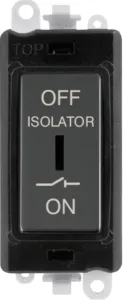 10A 3 POLE FAN ISOLATION SWITCH - BLACK INSERT - B